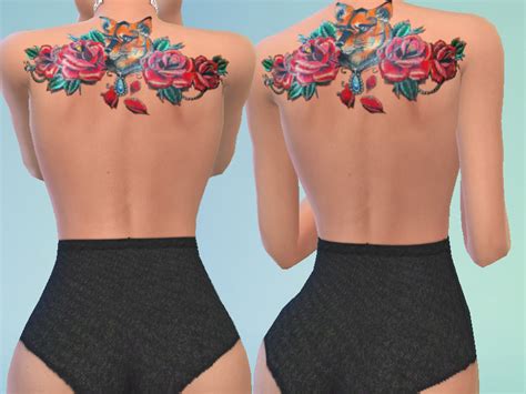 Tattoo Fox Or Rose The Sims 4 Catalog