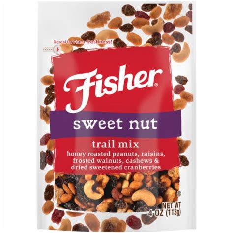 Fisher Snack Sweet Nut Trail Mix 4 Oz Kroger