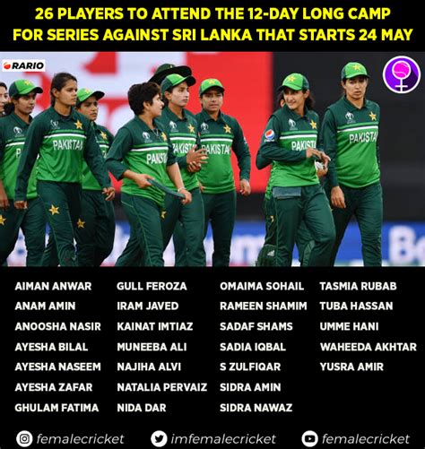 Female Cricket On Twitter Players Have Been Called For The Preparatory Camp Before The Sri