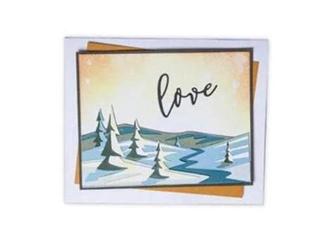 Sizzix Thinlits Dies By Tim Holtz Snowscape Colorized Etsy