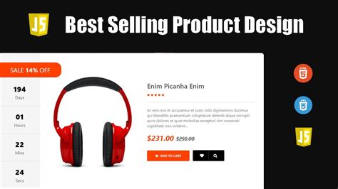 Web Design Best Selling Product Design Using Html And Css Html