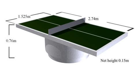 Official regulation size foldable indoor table tennis table. table de tennis de table dimensions - Agencement de jardin ...