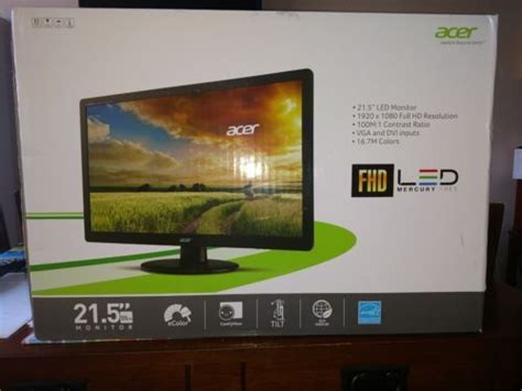 Acer S S220hql 215 Widescreen Led Lcd Monitor Monitor Lcd