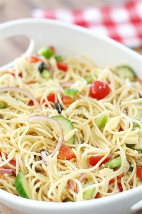 Potluck spaghetti salad healthy recipes 01. Summer spaghetti salad | Recipe | Spaghetti salad, Pasta ...