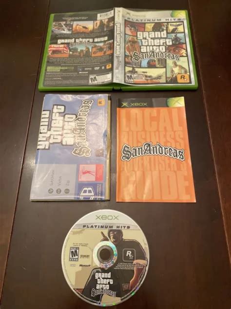 Grand Theft Auto San Andreas Original Og Xbox Complete W Map