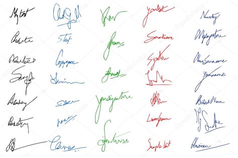 Signature De Limagerie Image Vectorielle Par Vectomart © Illustration
