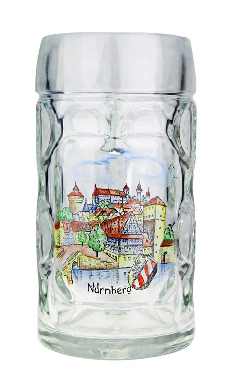 Custom Engraved Nurnberg Dimpled Oktoberfest Glass Beer Mug 0 5 Liter