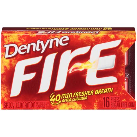 Dentyne Sugar Free Fire Spicy Cinnamon Gum 16 Pcs