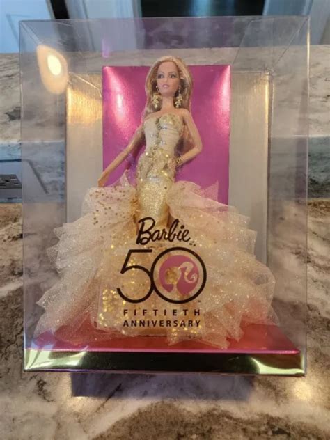 rare 50th anniversary barbie glamour doll 2008 mattel mib nrfb 74 99 picclick