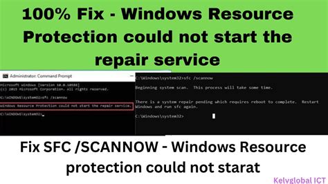 100 Fix Windows Resource Protection Could Not Start The Repair
