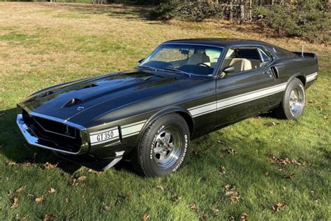 For Sale 1969 Ford Mustang Shelby Gt350 Black Jade White Side