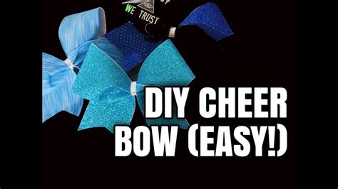 Easy Diy Cheer Bow Youtube Cheer Bows Diy Cheer Bow Tutorial