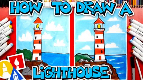 Https://tommynaija.com/draw/art For Kids Hub How To Draw A Lighthouse