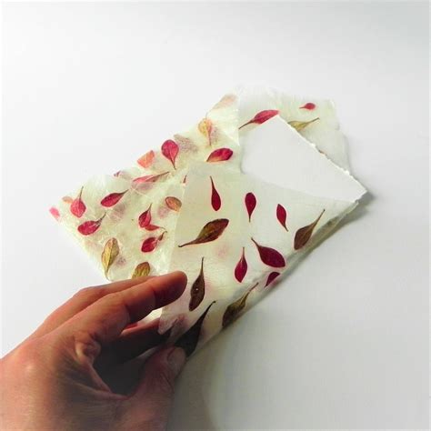 Handmade Nature Leaves Wrapping Paper Leaf Texture Paper Etsy