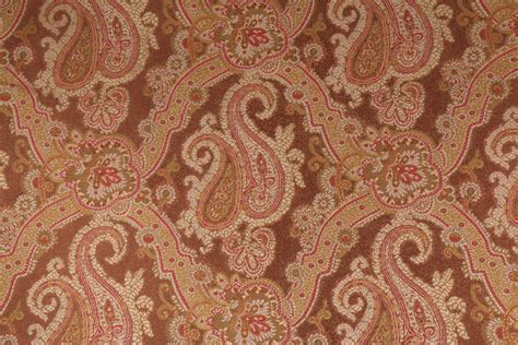 Beacon Hill Antique Paisley Italian Tapestry Upholstery Fabric In Brown