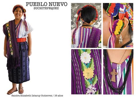 Traje típico de Pueblo Nuevo Suchitepequez Trajes tipicos de guatemala Traje típico Trajes