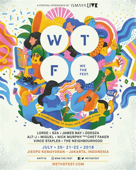 We The Fest 2018 Poster Contest Winner On Behance Graphic Design
