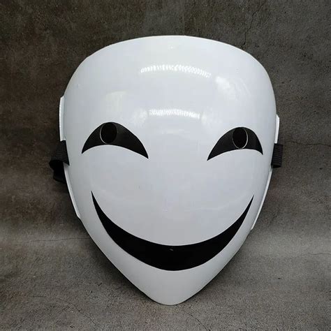 Cosplay Full Face Masks Adults Japanese Anime White Smile Mask