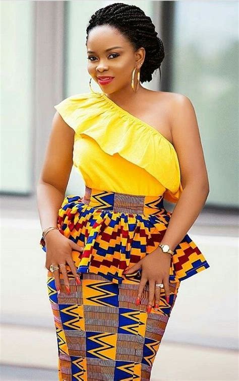 There are many methods of nice hair packing for casual and festive looks. Kente skirt trends, African fashion, Ankara, kitenge, African women dresses, African prints ...