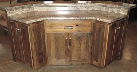 Barn wood gun cabinet salvaged recycled red barn wood holds six shotguns or rifles. Reclaimed Barnwood Kitchen Cabinets — Barn Wood Furniture ...