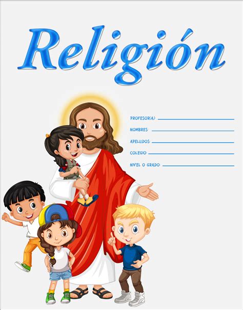 ᐉ 10 Bonitas Caratulas De Religión ️ Para Cuadernos