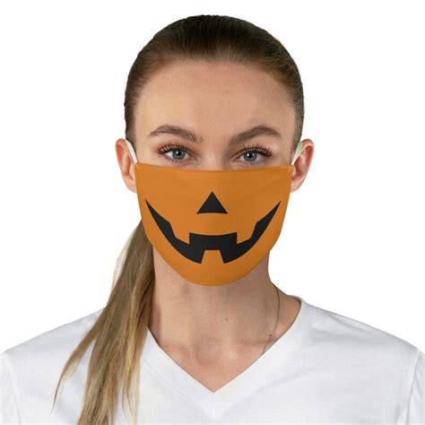 Jack O Lantern Face Mask Pumpkin Face Mask Halloween Mask Etsy