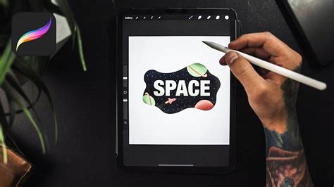 Space Drawing Using Procreate Ipad Pro Art Youtube