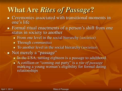 Ppt Rites Of Passage Powerpoint Presentation Free Download Id624844