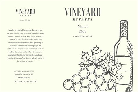 Customize 41 Wine Labels Templates Online Canva