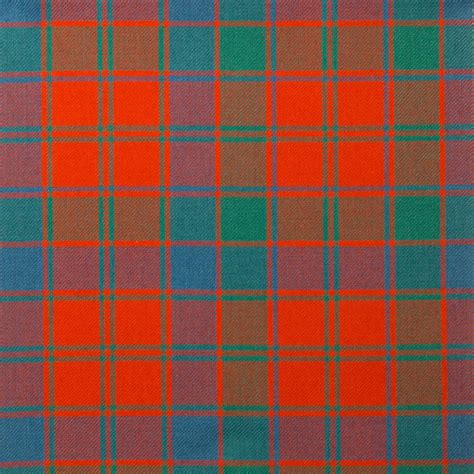 Robertson Red Ancient Light Weight Tartan Fabric Lochcarron Of Scotland