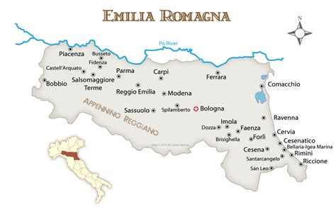 Emilia Romagna Cities Map And Travel Guide Northern Italy