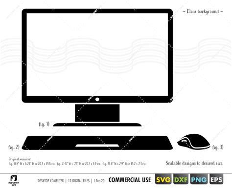 Computer Svg Desktop Computer Clipart Desktop Computer Svg Etsy