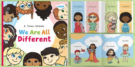 We Are All Different Ebook Kindergarten Diversity Storybooks