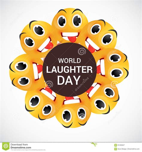 World laughter day celebrated in may every year. World Laughter Day. stock illustration. Illustration of ...