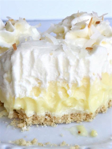 White Chocolate Coconut Cream Pie Recipe Cream Pie Baking Desserts