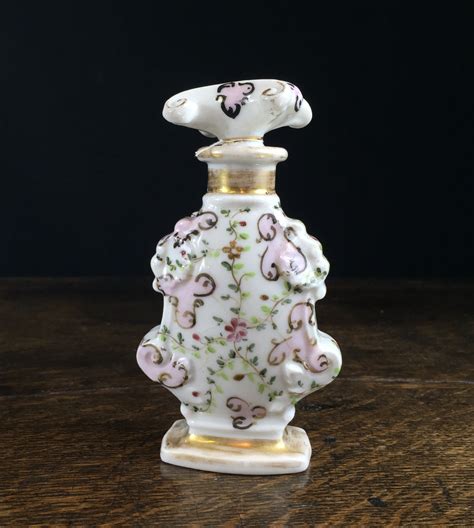 French Porcelain Perfume Bottle Scrolls Circa 1860 Moorabool