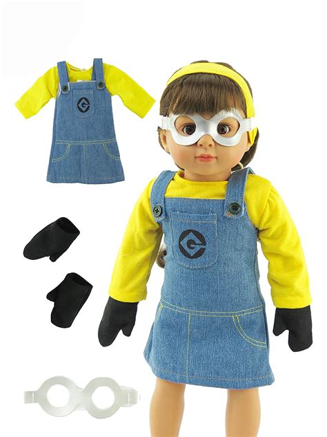 Minion Inspired Outfit For 18 Inch Doll