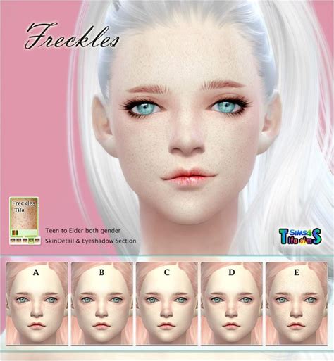 17 Best Images About Ts4 Makeup Freckles Moles On Pinterest