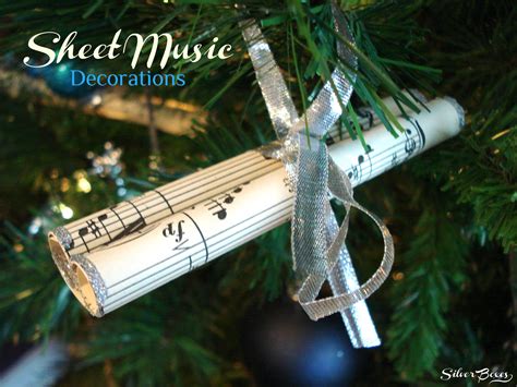 See more ideas about music crafts, music decor, music themed. Silver Boxes: More Sheet Music Decorations