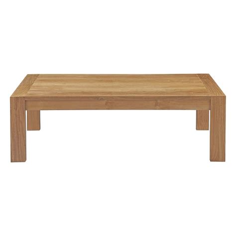 Upland Outdoor Patio Wood Coffee Table Natural By Modway