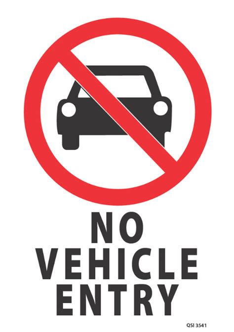 No Entry Sign For Vehicles
