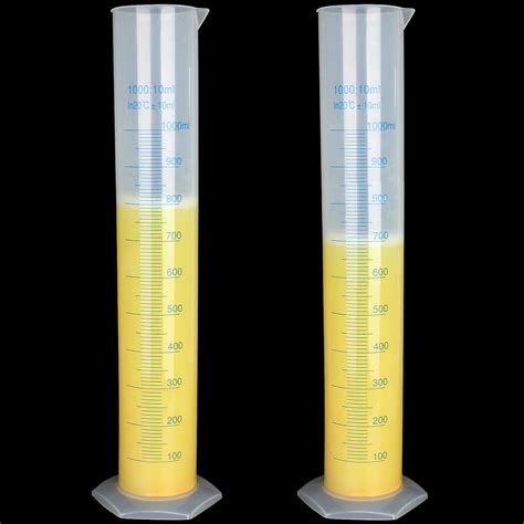 Buy 2pack 1000ml Plastic Graduated Cylinder 2 Sided Marking Lab
