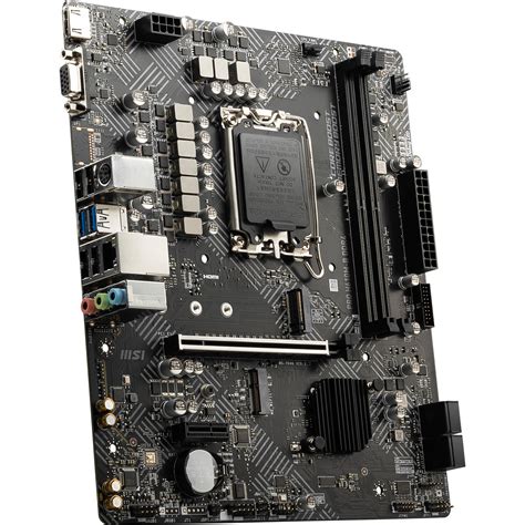 Msi Pro H610m B Ddr4 Motherboard Matx 12th Gen Intel Core Lga 1700