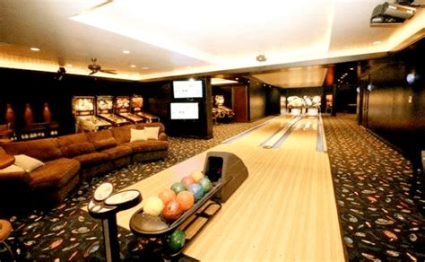 Alleys are made up of wood. Home Bowling Alley Installations - Residential Bowling ...
