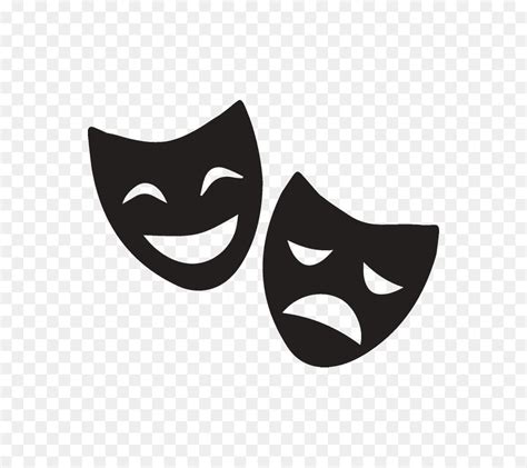 Mask Theatre Tragedy Comedy Dinner Theatre Cliparts Png Download