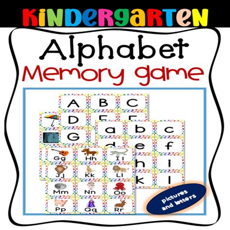 Alphabet Memory Game Upper Case Natalina Craft