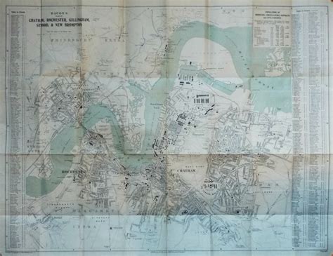 Antique Maps Of Chatham In Kent