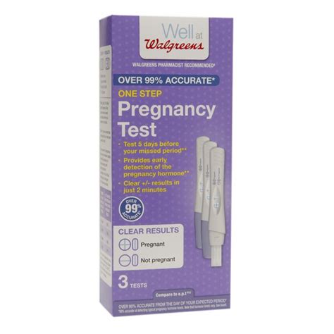 walgreens one step pregnancy tests 1source