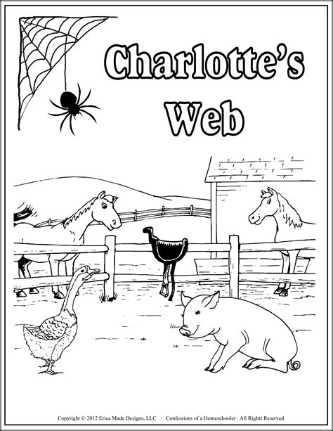 Coloring for kids coloring sheets coloring pages for kids coloring books charlottes web activities web activity dr seuss web colors book study. Charlotte's Web Unit Study, Literature, Digital ...