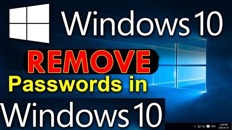 How To A Remove Password In Lock Screen How To Disable Windows 10